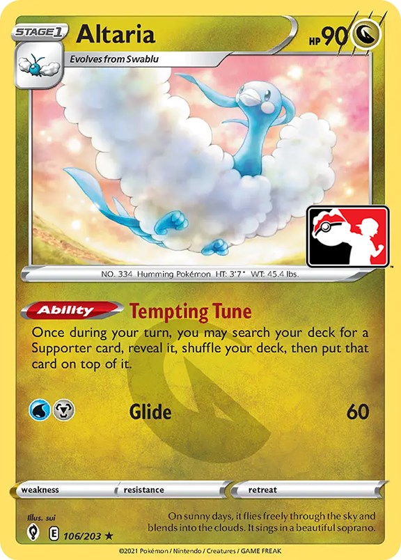 Altaria (106/203) [Prize Pack Series One] Pokémon