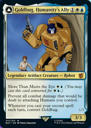 Goldbug, Humanity's Ally // Goldbug, Scrappy Scout [Transformers] Magic: The Gathering