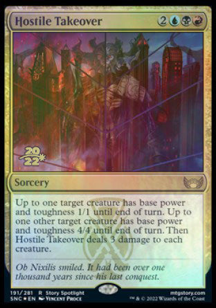 Hostile Takeover [Streets of New Capenna Prerelease Promos] Magic: The Gathering