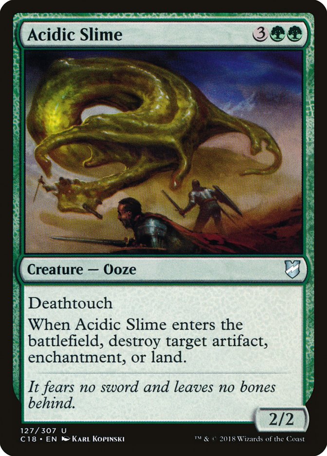 Acidic Slime [Commander 2018] Magic: The Gathering