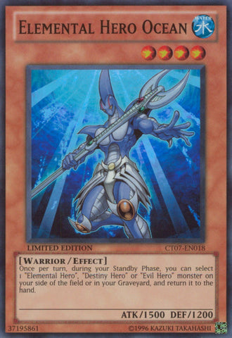 Elemental Hero Ocean [CT07-EN018] Super Rare Yu-Gi-Oh!