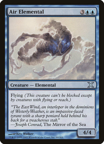 Air Elemental [Tenth Edition] Magic: The Gathering
