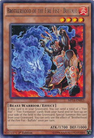 Brotherhood of the Fire Fist - Buffalo [MP14-EN015] Rare Yu-Gi-Oh!