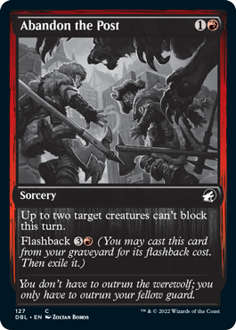 Abandon the Post [Innistrad: Double Feature] Magic: The Gathering