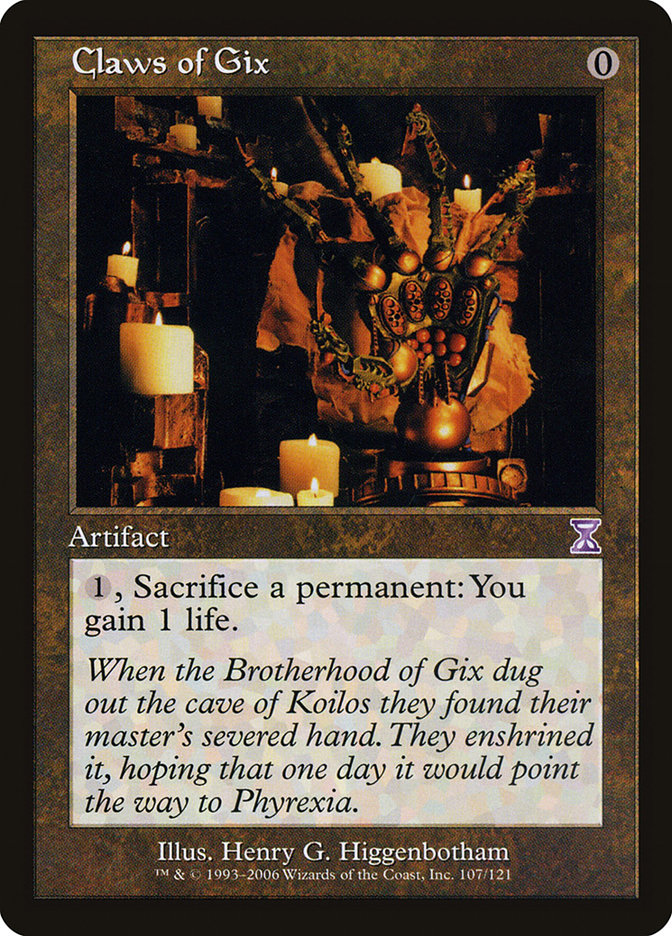 Claws of Gix [Time Spiral Timeshifted] Magic: The Gathering