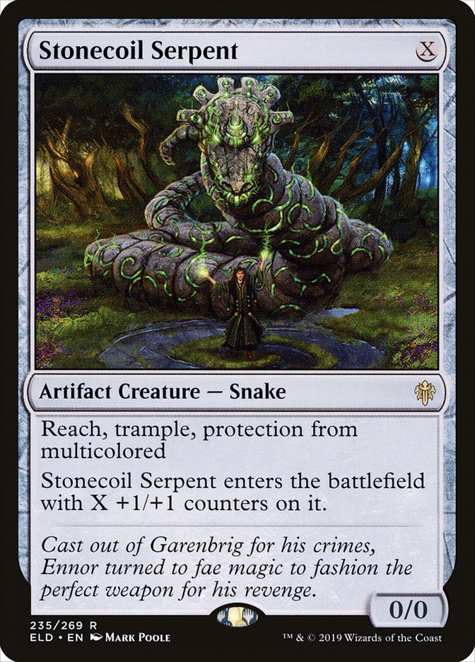 Stonecoil Serpent [Throne of Eldraine] Magic: The Gathering