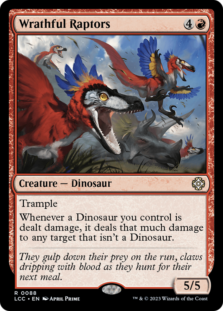 Wrathful Raptors [The Lost Caverns of Ixalan Commander] Magic: The Gathering
