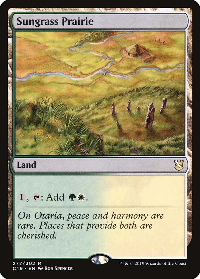 Sungrass Prairie [Commander 2019] Magic: The Gathering