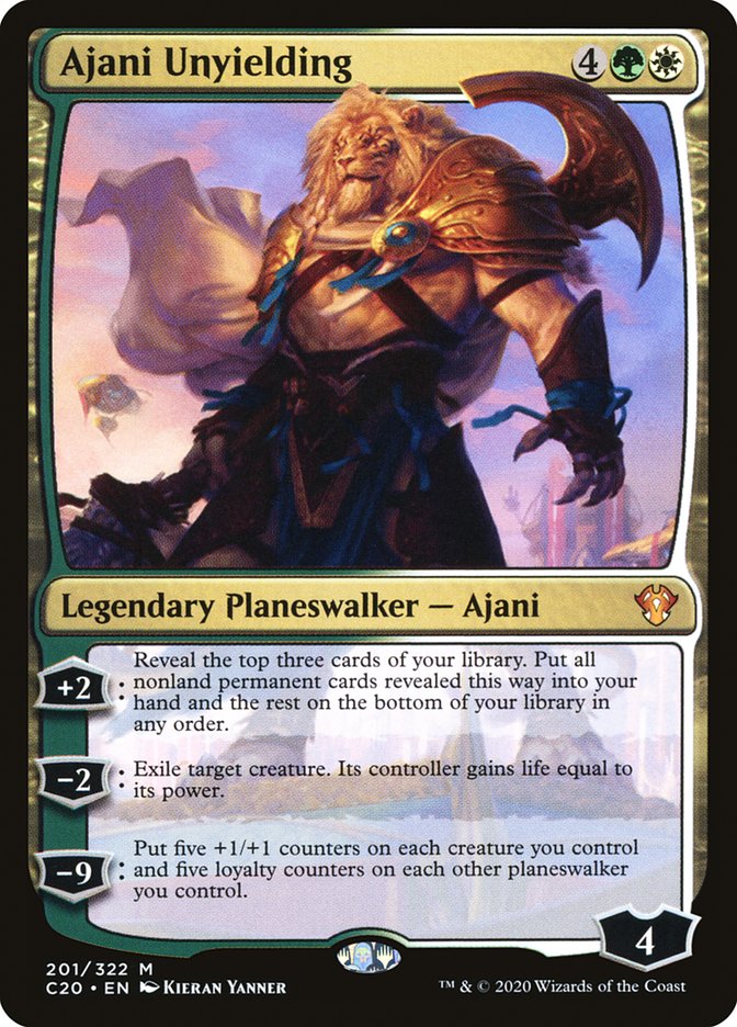 Ajani Unyielding [Commander 2020] Magic: The Gathering