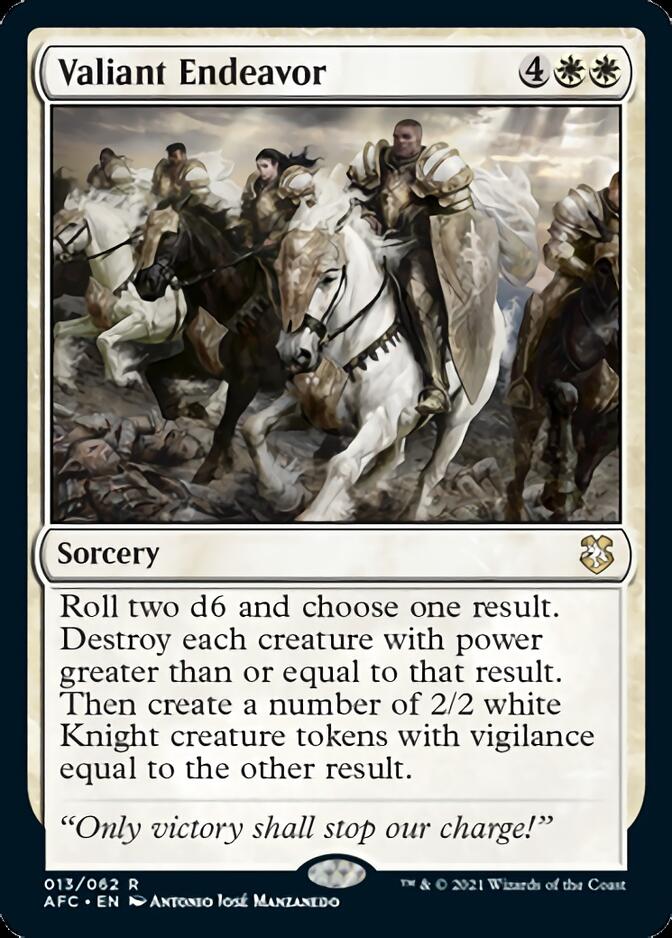 Valiant Endeavor [Dungeons & Dragons: Adventures in the Forgotten Realms Commander] Magic: The Gathering