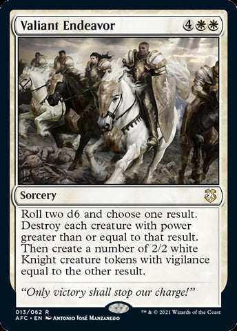 Valiant Endeavor [Dungeons & Dragons: Adventures in the Forgotten Realms Commander] Magic: The Gathering