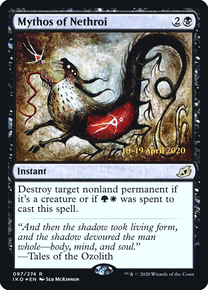 Mythos of Nethroi [Ikoria: Lair of Behemoths Prerelease Promos] Magic: The Gathering