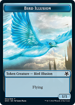 Bird Illusion // Elf Warrior Double-Sided Token [Game Night: Free-for-All Tokens] Magic: The Gathering