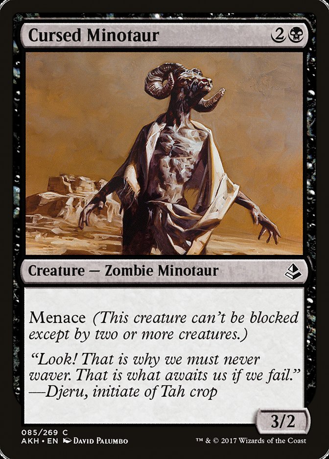 Cursed Minotaur [Amonkhet] Magic: The Gathering