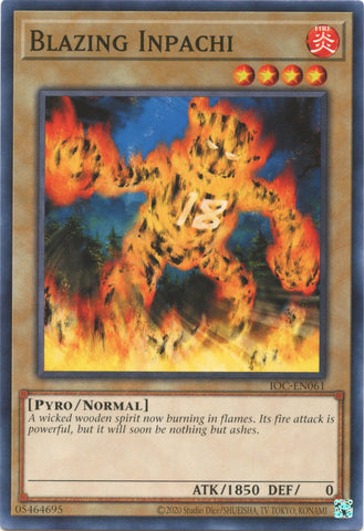 Blazing Inpachi (25th Anniversary) [IOC-EN061] Common Yu-Gi-Oh!
