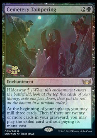 Cemetery Tampering [Streets of New Capenna Prerelease Promos] Magic: The Gathering