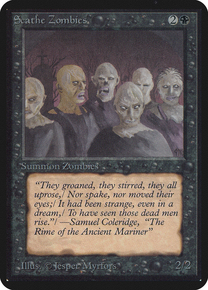Scathe Zombies [Alpha Edition] Magic: The Gathering