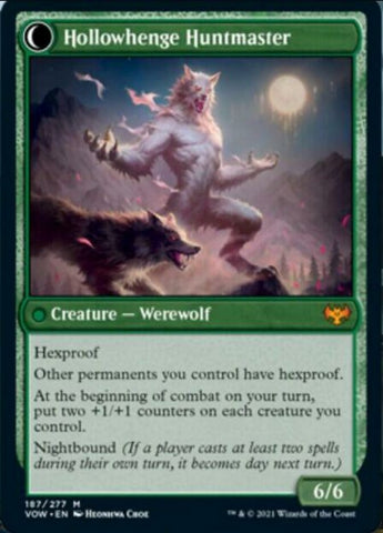 Avabruck Caretaker // Hollowhenge Huntmaster [Innistrad: Crimson Vow] Magic: The Gathering