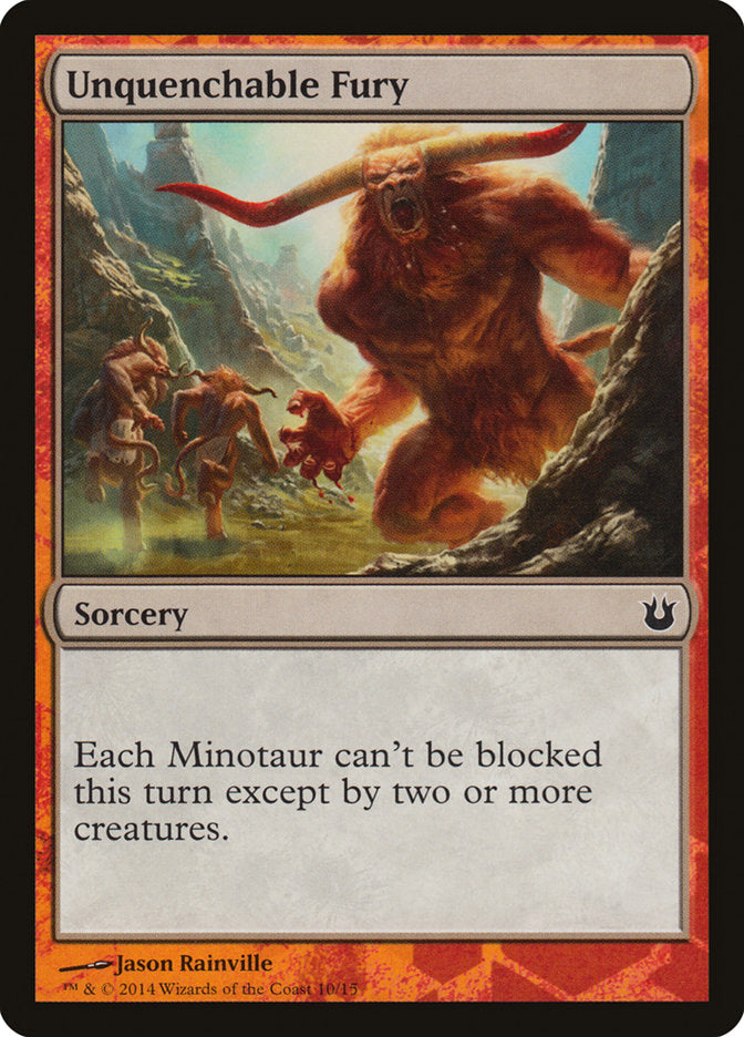 Unquenchable Fury [Born of the Gods Battle the Horde] Magic: The Gathering