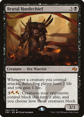 Brutal Hordechief [Fate Reforged] Magic: The Gathering