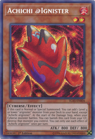 Achichi @Ignister [IGAS-EN004] Secret Rare Yu-Gi-Oh!