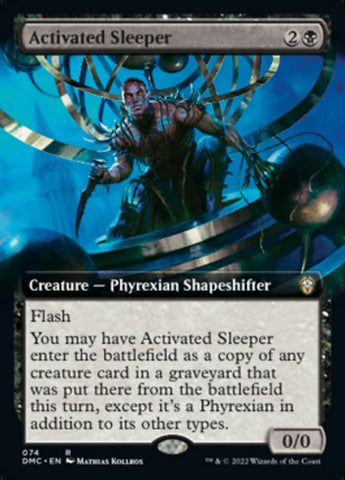 Activated Sleeper (Extended Art) [Dominaria United Commander] Magic: The Gathering