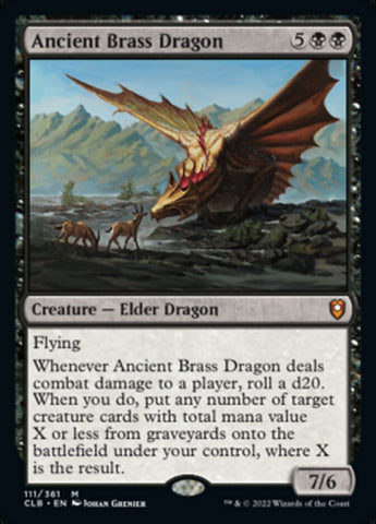 Ancient Brass Dragon [Commander Legends: Battle for Baldur's Gate] Magic: The Gathering