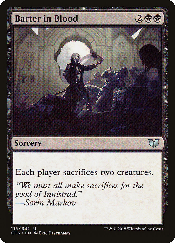 Barter in Blood [Commander 2015] Magic: The Gathering