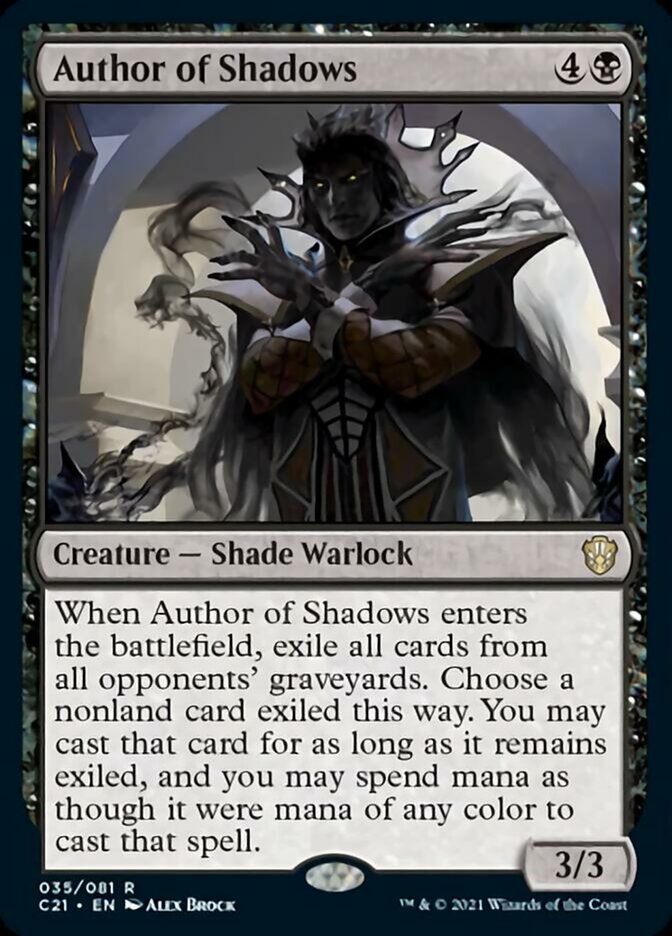 Author of Shadows [Commander 2021] Magic: The Gathering