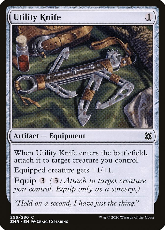 Utility Knife [Zendikar Rising] Magic: The Gathering