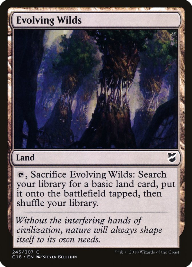 Evolving Wilds [Commander 2018] Magic: The Gathering
