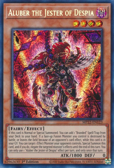 Aluber the Jester of Despia [MP22-EN123] Prismatic Secret Rare Yu-Gi-Oh!