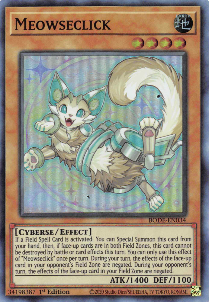Meowseclick [BODE-EN034] Super Rare Yu-Gi-Oh!
