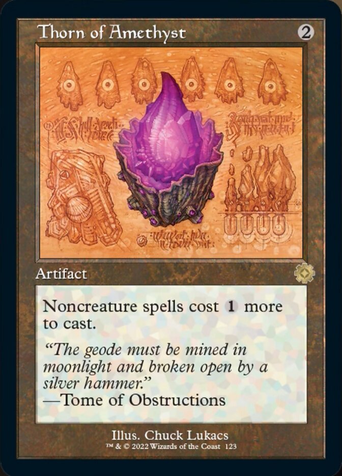 Thorn of Amethyst (Retro Schematic) [The Brothers' War Retro Artifacts] Magic: The Gathering