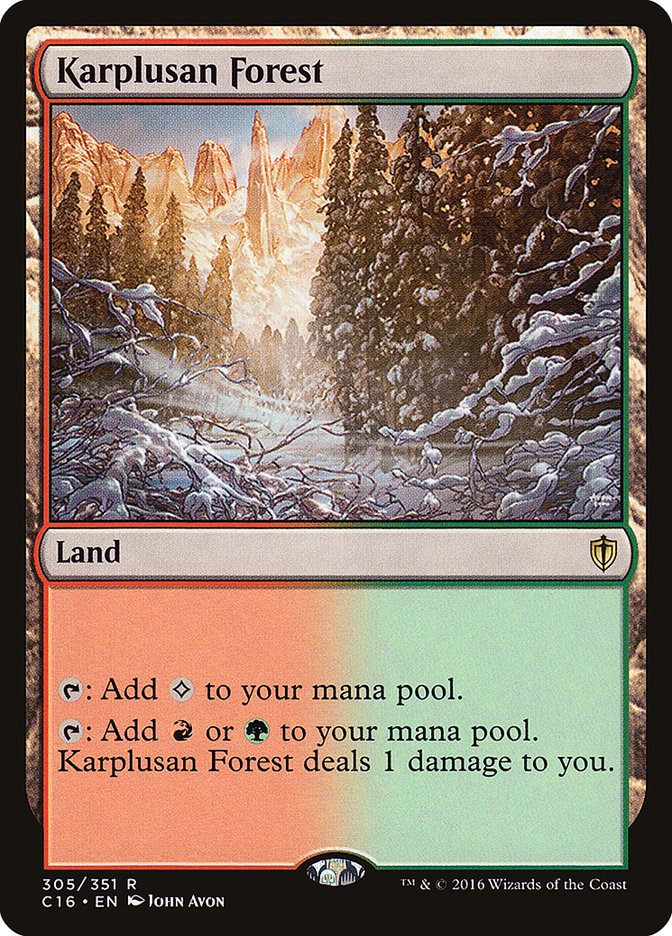 Karplusan Forest [Commander 2016] Magic: The Gathering