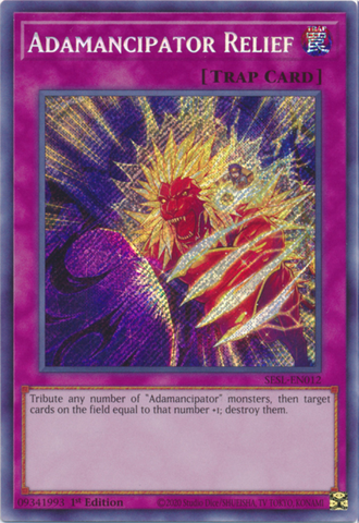 Adamancipator Relief [SESL-EN012] Secret Rare Yu-Gi-Oh!