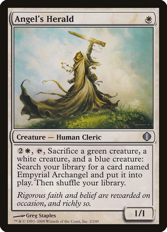 Angel's Herald [Shards of Alara] Magic: The Gathering