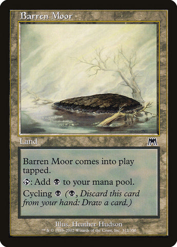 Barren Moor [Onslaught] Magic: The Gathering
