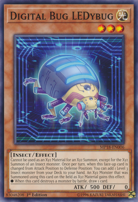 Digital Bug LEDybug [MP18-EN006] Common Yu-Gi-Oh!