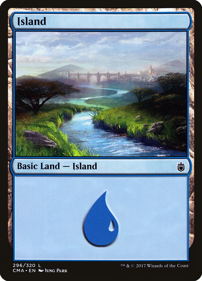 Island (296) [Commander Anthology] Magic: The Gathering