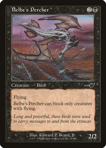 Belbe's Percher [Nemesis] Magic: The Gathering
