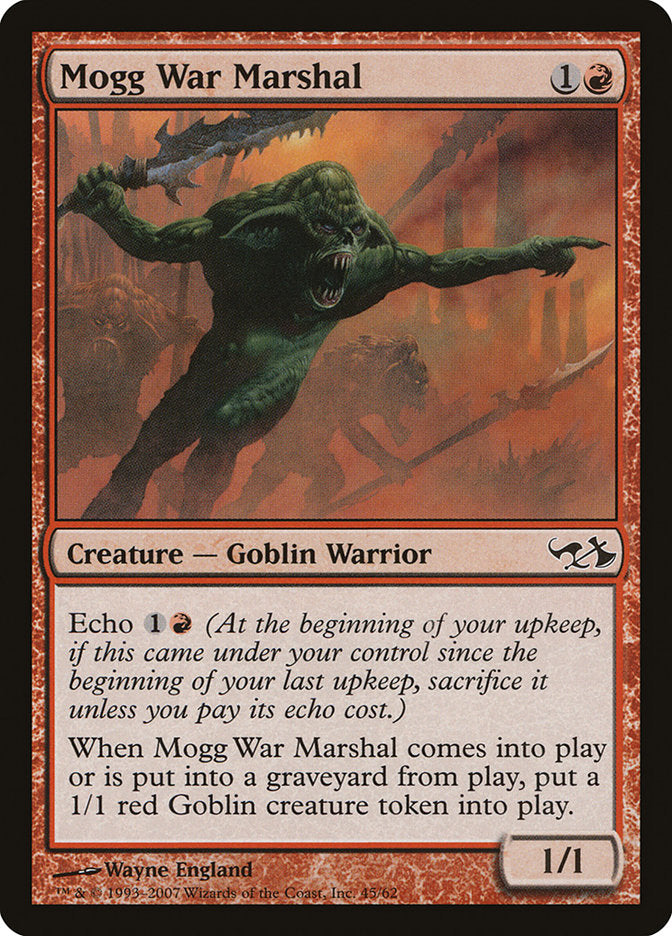 Mogg War Marshal [Duel Decks: Elves vs. Goblins] Magic: The Gathering