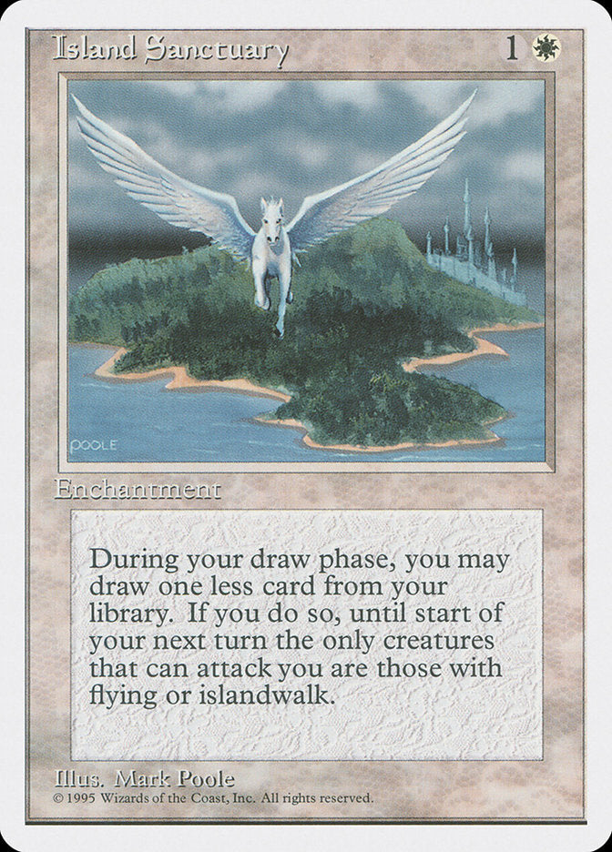 Island Sanctuary [Fourth Edition] Magic: The Gathering