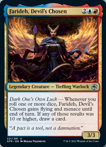 Farideh, Devil's Chosen [Dungeons & Dragons: Adventures in the Forgotten Realms] Magic: The Gathering