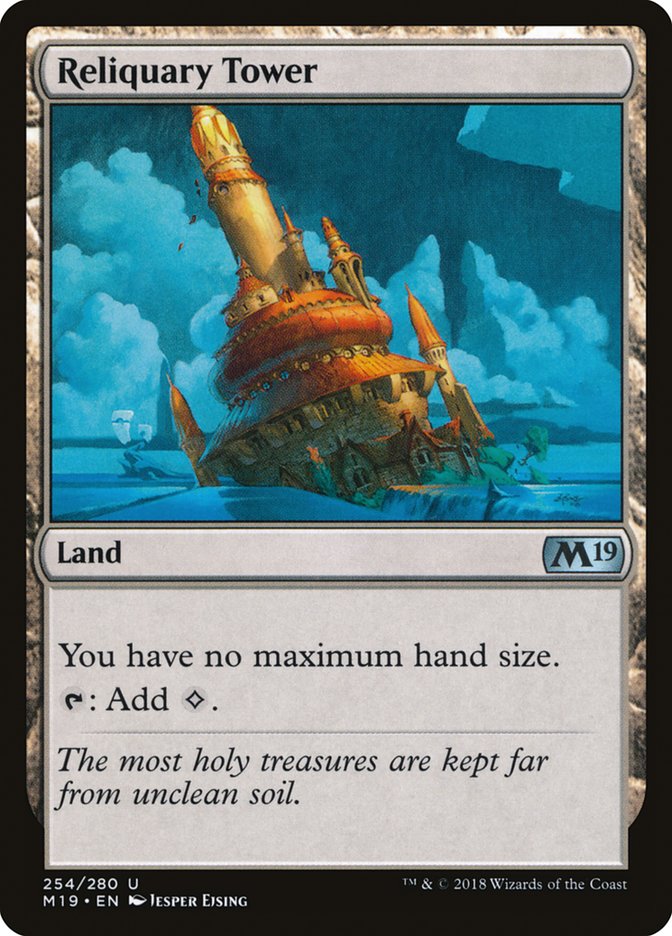 Reliquary Tower [Core Set 2019] Magic: The Gathering