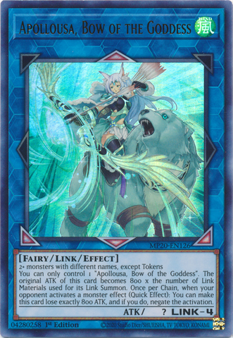 Apollousa, Bow of the Goddess [MP20-EN126] Ultra Rare Yu-Gi-Oh!