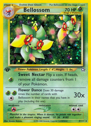 Bellossom (3/111) [Neo Genesis 1st Edition] Pokémon