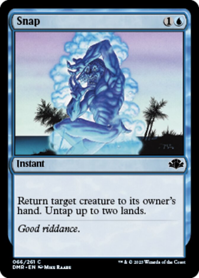 Snap [Dominaria Remastered] Magic: The Gathering