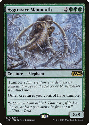 Aggressive Mammoth [Core Set 2020] Magic: The Gathering