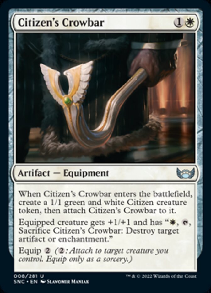Citizen's Crowbar [Streets of New Capenna] Magic: The Gathering